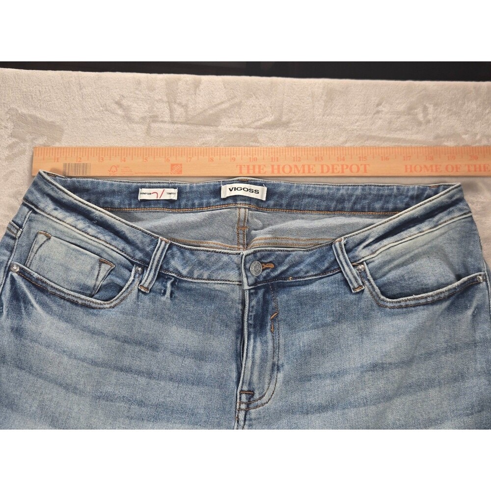 Vigoss Thompson Tomboy Jeans Women’s 20W Rise Light Wash Y2K - Picture 2 of 15